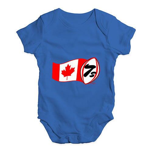 Funny Infant Baby Bodysuit Onesies Rugby 7S Canada Baby Unisex Baby Grow Bodysuit 0-3 Months Royal Blue