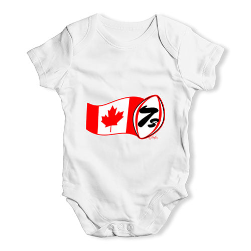 Funny Baby Onesies Rugby 7S Canada Baby Unisex Baby Grow Bodysuit 3-6 Months White