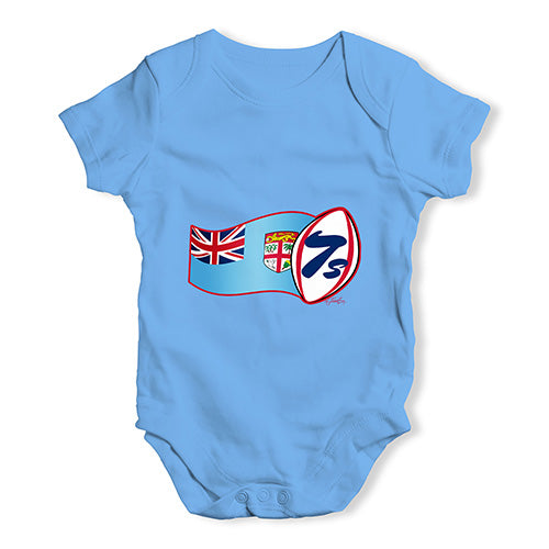 Baby Onesies Rugby 7S Fiji Baby Unisex Baby Grow Bodysuit 18-24 Months Blue