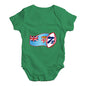 Baby Girl Clothes Rugby 7S Fiji Baby Unisex Baby Grow Bodysuit Newborn Green