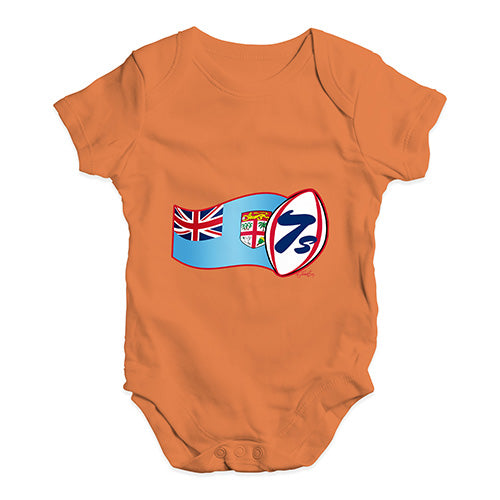 Baby Girl Clothes Rugby 7S Fiji Baby Unisex Baby Grow Bodysuit 3-6 Months Orange