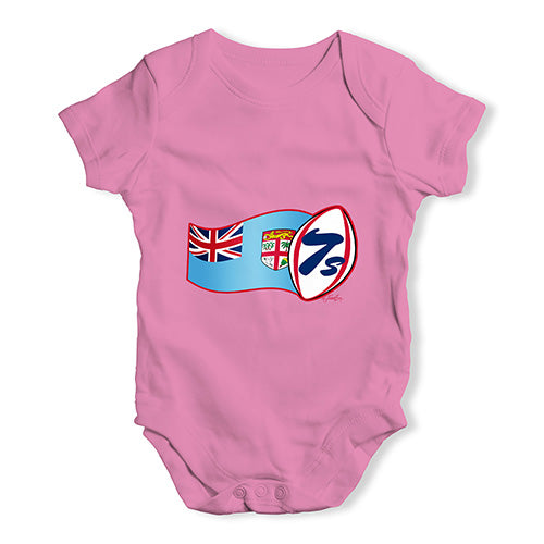 Funny Baby Bodysuits Rugby 7S Fiji Baby Unisex Baby Grow Bodysuit 6-12 Months Pink