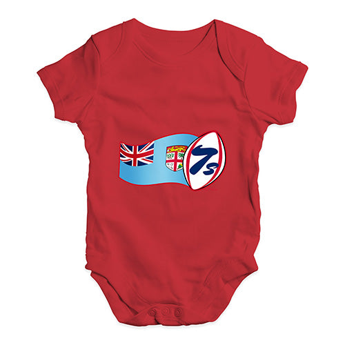 Bodysuit Baby Romper Rugby 7S Fiji Baby Unisex Baby Grow Bodysuit 3-6 Months Red