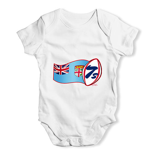 Funny Infant Baby Bodysuit Rugby 7S Fiji Baby Unisex Baby Grow Bodysuit 3-6 Months White
