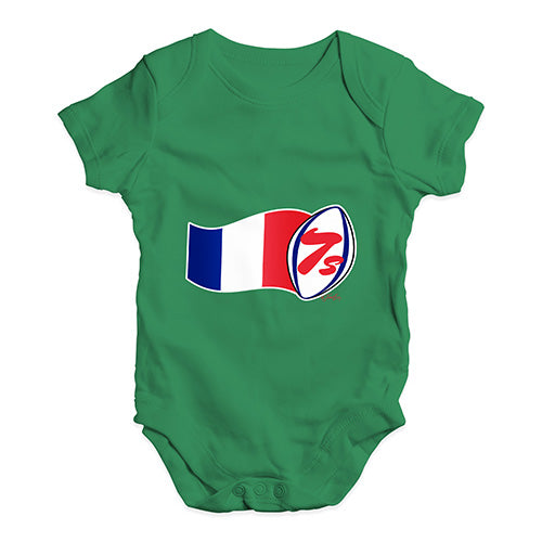 Funny Baby Bodysuits Rugby 7S France Baby Unisex Baby Grow Bodysuit 12-18 Months Green