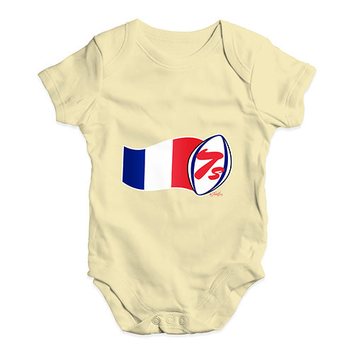 Baby Girl Clothes Rugby 7S France Baby Unisex Baby Grow Bodysuit 3-6 Months Lemon
