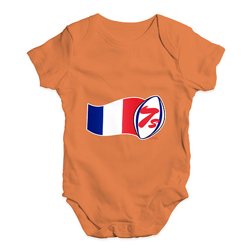 Baby Girl Clothes Rugby 7S France Baby Unisex Baby Grow Bodysuit 18-24 Months Orange
