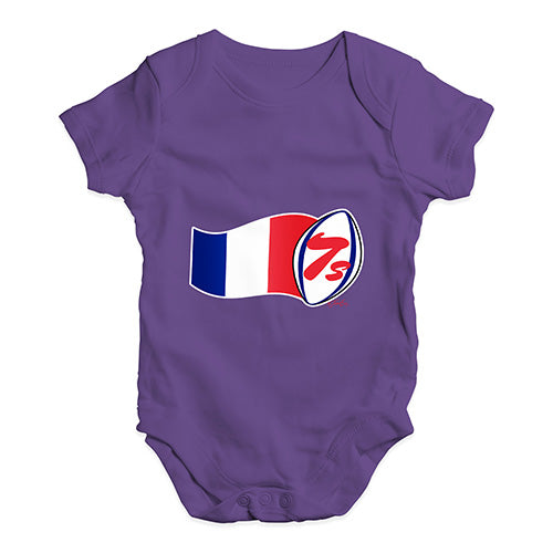 Funny Infant Baby Bodysuit Onesies Rugby 7S France Baby Unisex Baby Grow Bodysuit 12-18 Months Plum