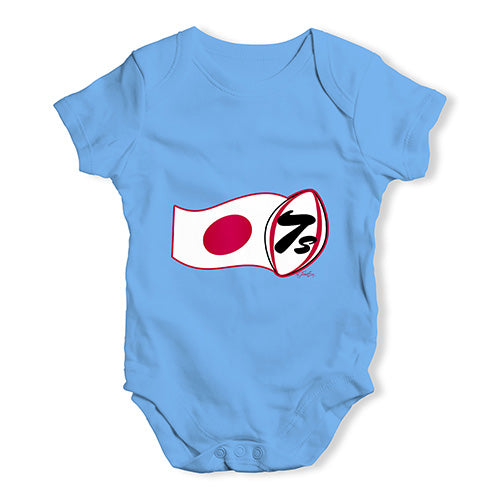 Funny Baby Bodysuits Rugby 7S Japan Baby Unisex Baby Grow Bodysuit 18-24 Months Blue