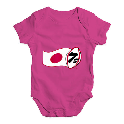 Funny Infant Baby Bodysuit Rugby 7S Japan Baby Unisex Baby Grow Bodysuit 12-18 Months Cerise PInk
