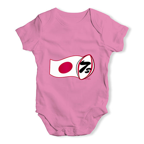 Funny Baby Bodysuits Rugby 7S Japan Baby Unisex Baby Grow Bodysuit 3-6 Months Pink