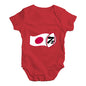 Funny Infant Baby Bodysuit Rugby 7S Japan Baby Unisex Baby Grow Bodysuit 6-12 Months Red