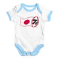 Baby Girl Clothes Rugby 7S Japan Baby Unisex Baby Grow Bodysuit 18-24 Months White Blue Trim