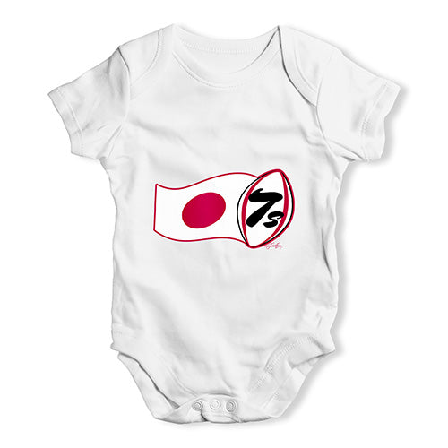 Babygrow Baby Romper Rugby 7S Japan Baby Unisex Baby Grow Bodysuit 18-24 Months White