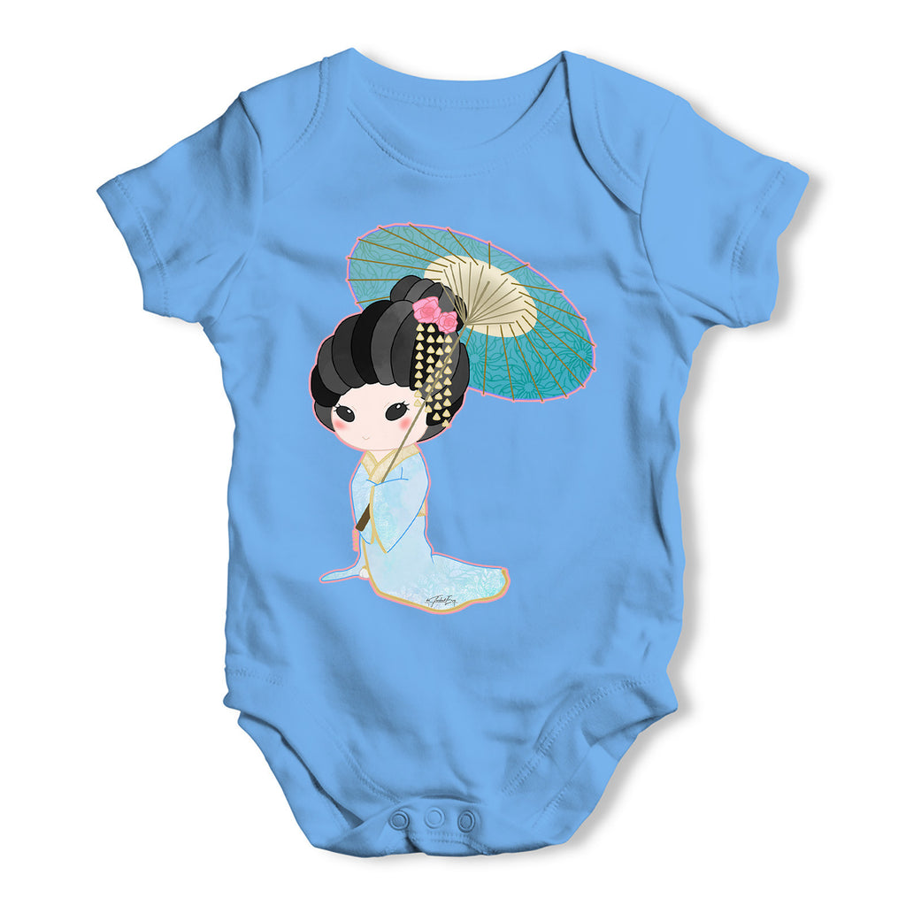 Hanako Blue Baby Grow Bodysuit