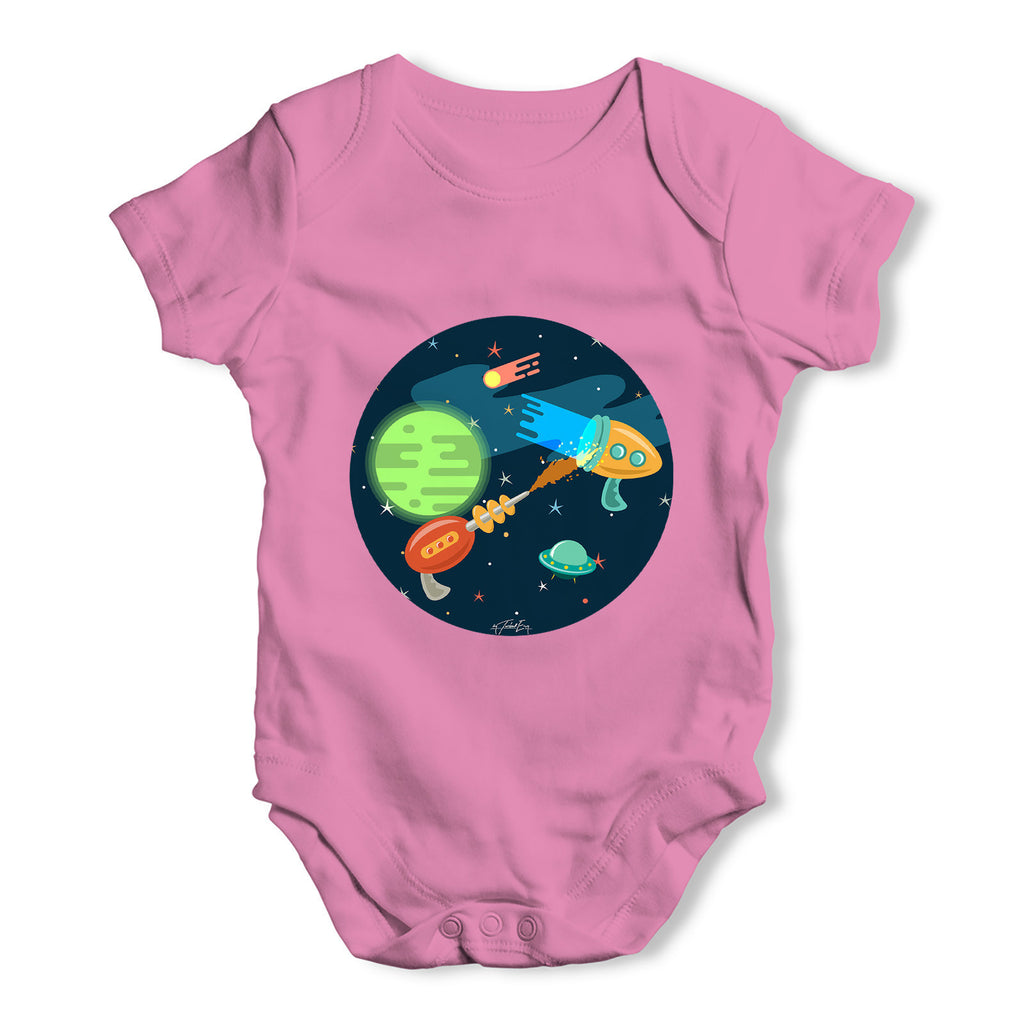 Space Guns Baby Grow Bodysuit