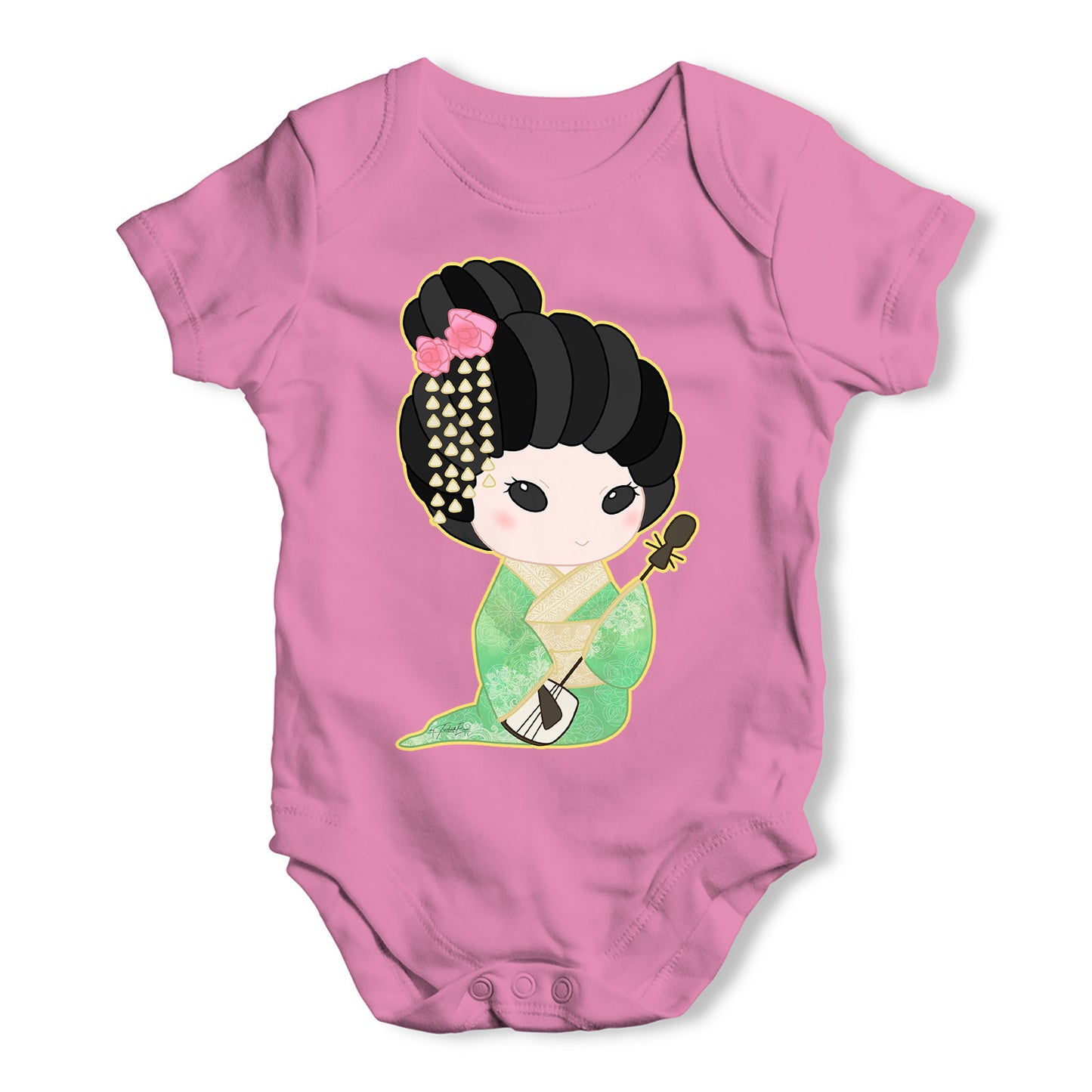 Hanako Green Version Baby Grow Bodysuit