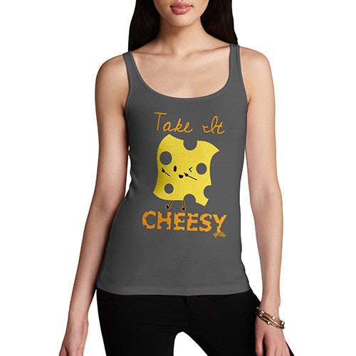 Take it Cheesy Pun Women's Tank Top