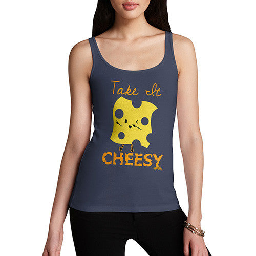 Take it Cheesy Pun Women's Tank Top