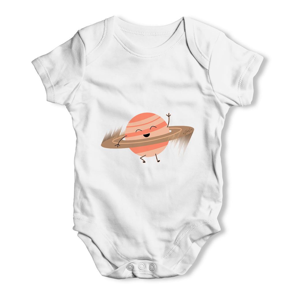 Saturn Rings DJ Baby Grow Bodysuit