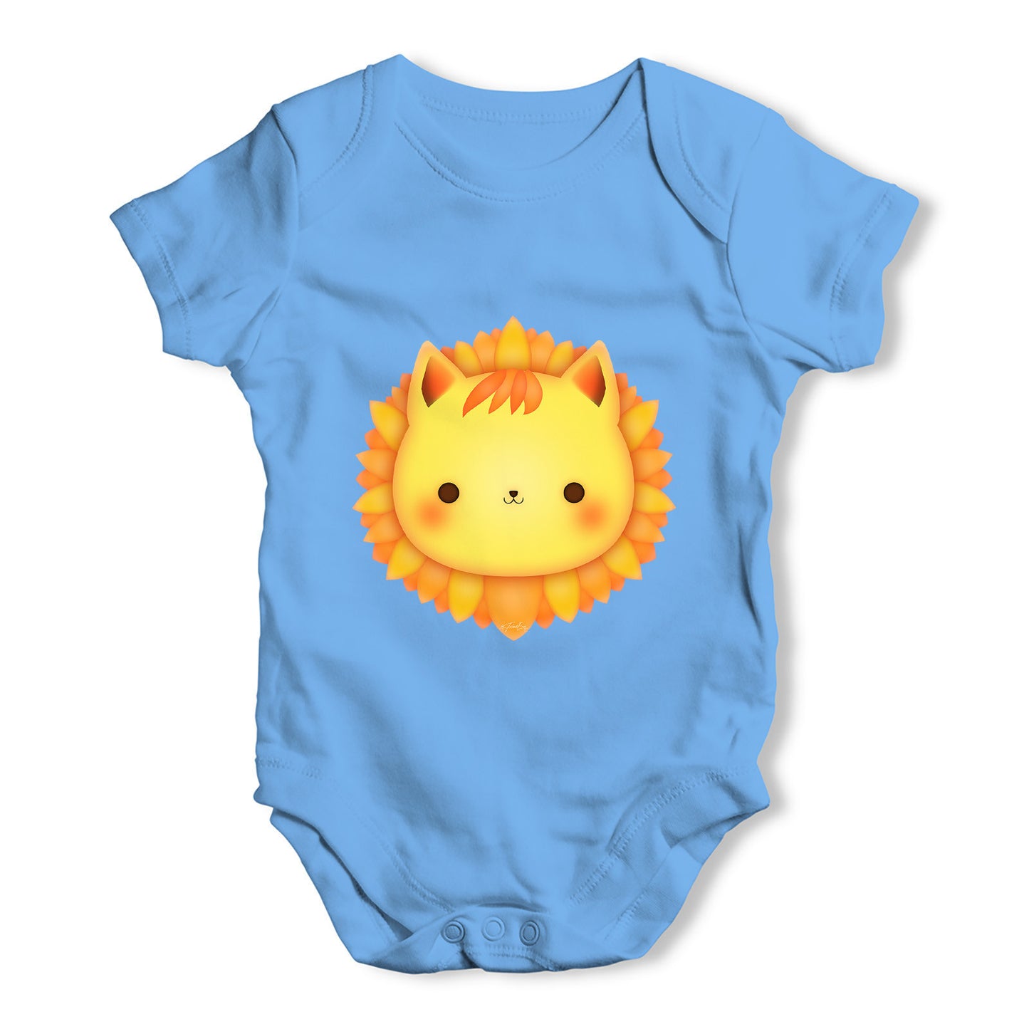 Cute Lion Face Baby Grow Bodysuit