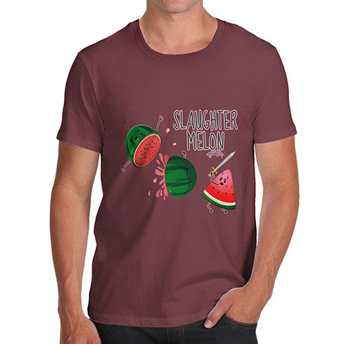 Slaughter Melon Watermelon Pun Men's T-Shirt