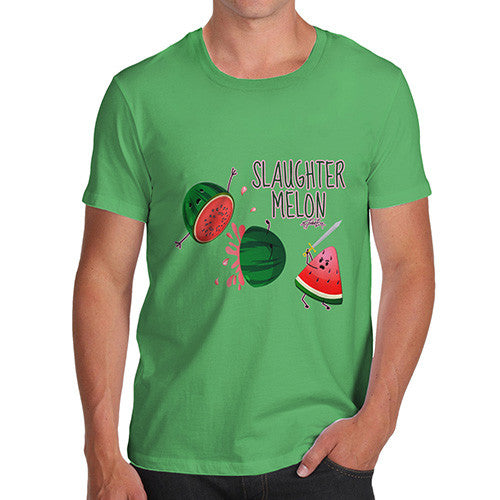 Slaughter Melon Watermelon Pun Men's T-Shirt