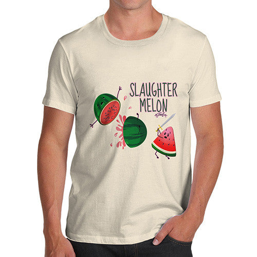 Slaughter Melon Watermelon Pun Men's T-Shirt