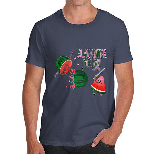 Slaughter Melon Watermelon Pun Men's T-Shirt