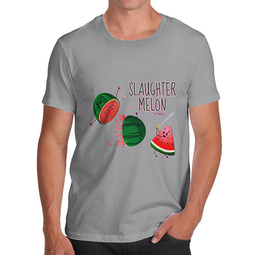 Slaughter Melon Watermelon Pun Men's T-Shirt