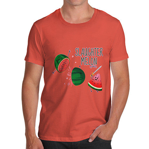 Slaughter Melon Watermelon Pun Men's T-Shirt