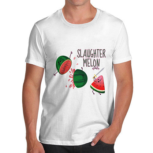 Slaughter Melon Watermelon Pun Men's T-Shirt