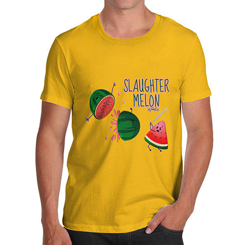 Slaughter Melon Watermelon Pun Men's T-Shirt