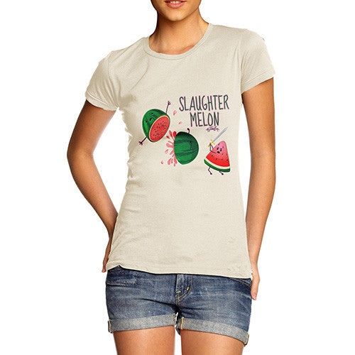 Slaughter Melon Watermelon Pun Women's T-Shirt 