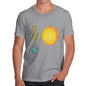 Hide and Seek Solar Eclipse Sun Moon Earth Men's T-Shirt