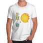 Hide and Seek Solar Eclipse Sun Moon Earth Men's T-Shirt