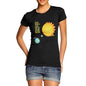 Hide and Seek Solar Eclipse Sun Moon Earth Women's T-Shirt 