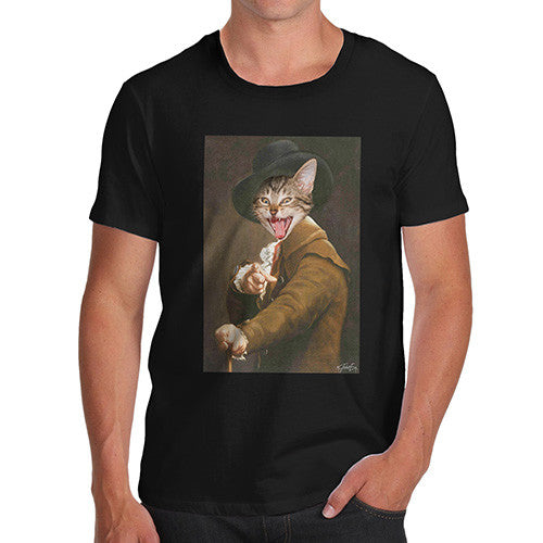 Joseph Ducreux Cat Face Pointing Laughing Men's T-Shirt