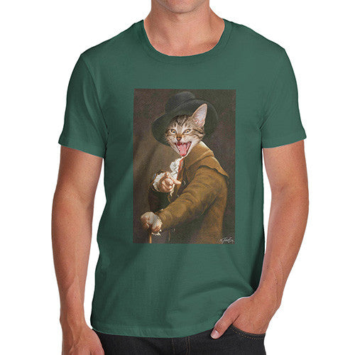 Joseph Ducreux Cat Face Pointing Laughing Men's T-Shirt