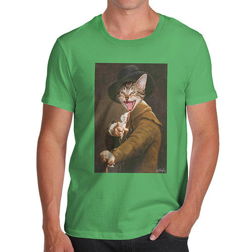 Joseph Ducreux Cat Face Pointing Laughing Men's T-Shirt