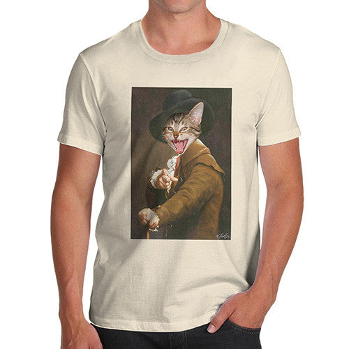 Joseph Ducreux Cat Face Pointing Laughing Men's T-Shirt