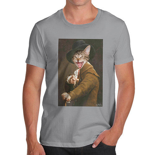 Joseph Ducreux Cat Face Pointing Laughing Men's T-Shirt