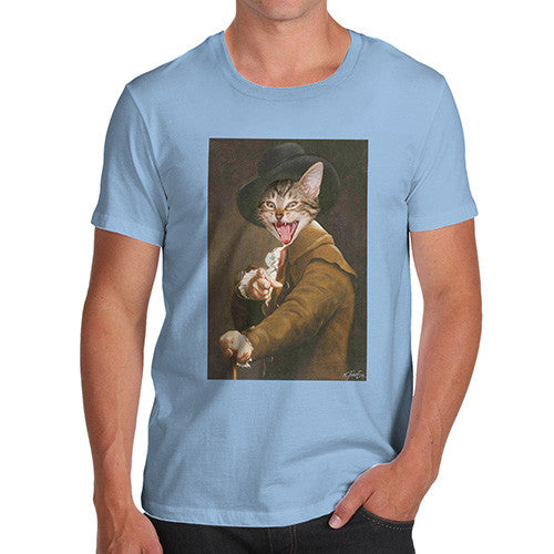 Joseph Ducreux Cat Face Pointing Laughing Men's T-Shirt