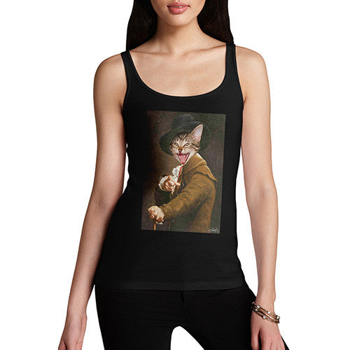 Joseph Ducreux Cat Face Pointing Laughing Women's Tank Top