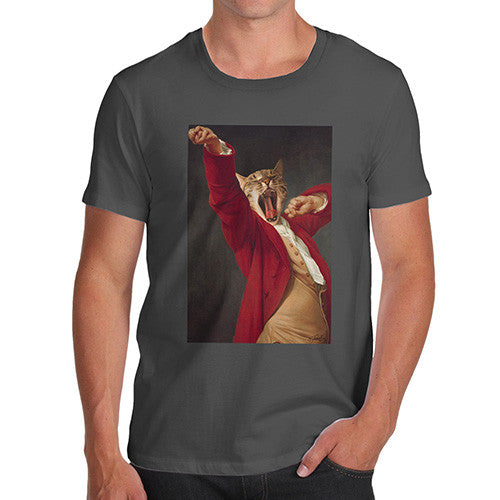 Joseph Decreux Cat Face Yawning Men's T-Shirt