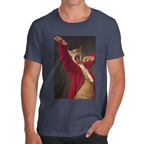 Joseph Decreux Cat Face Yawning Men's T-Shirt