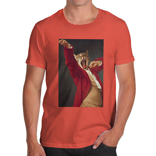 Joseph Decreux Cat Face Yawning Men's T-Shirt