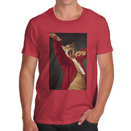 Joseph Decreux Cat Face Yawning Men's T-Shirt