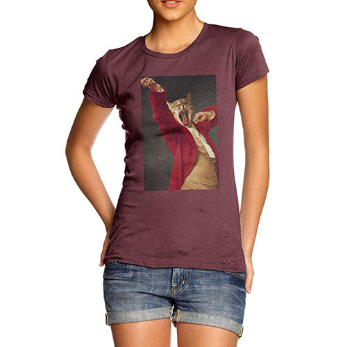 Joseph Decreux Cat Face Yawning Women's T-Shirt 