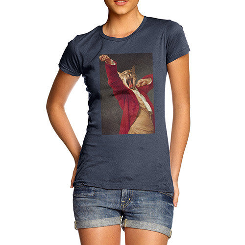 Joseph Decreux Cat Face Yawning Women's T-Shirt 